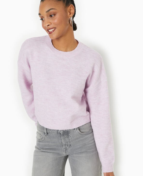 Pimkie Pull Court Avec Encolure Ronde - Rose