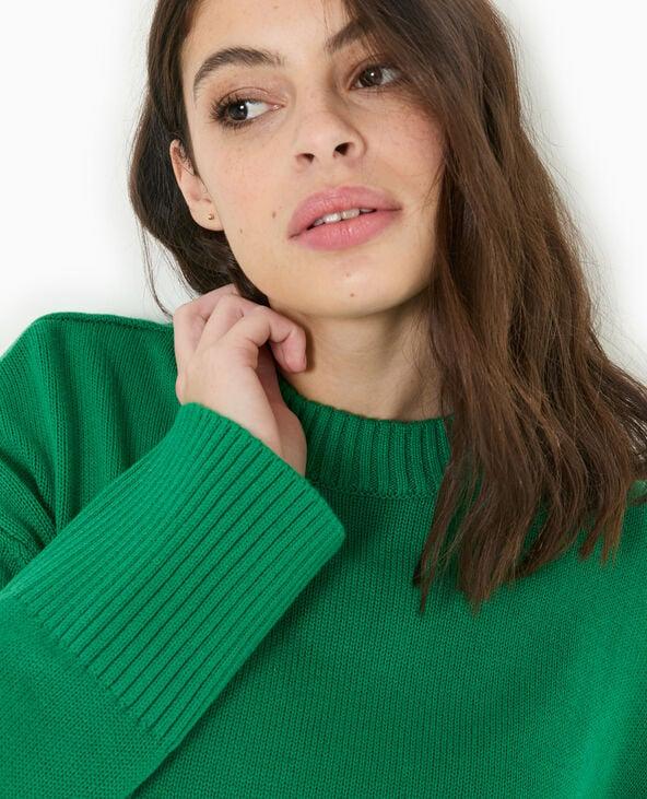 Pimkie Pull Oversize Avec Grands Bord-côtes - Vert