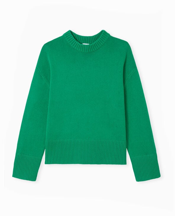 Pimkie Pull Oversize Avec Grands Bord-côtes - Vert