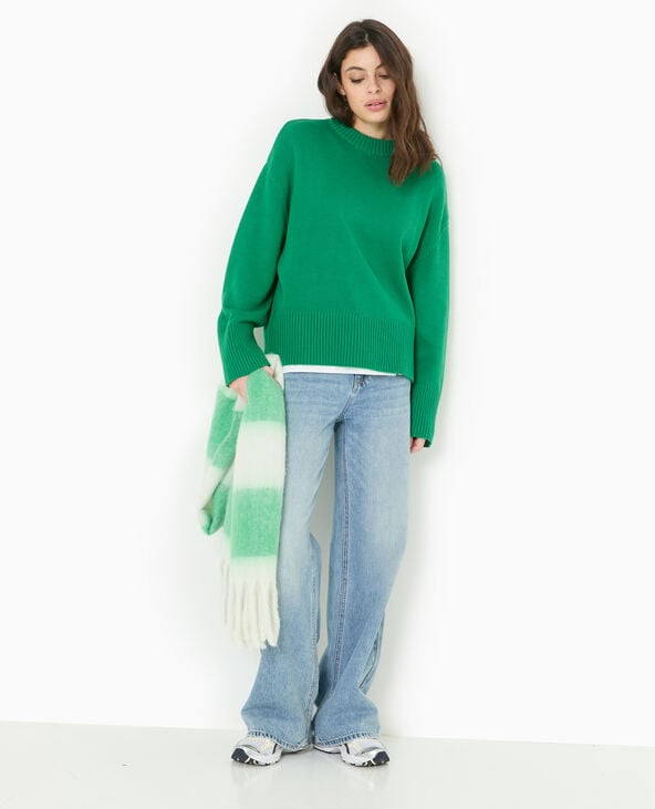 pimkie Pull oversize avec grands bord-côtes - Vert