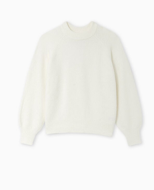Pimkie Pull Oversize Col Rond Manches Raglan - Blanc