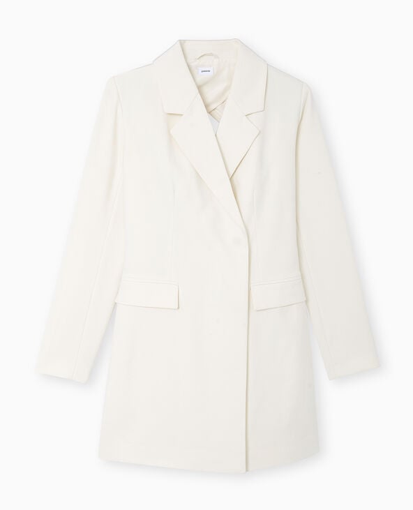 Pimkie Robe Blazer Dos-nu - Blanc