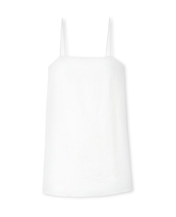 Pimkie Robe Courte Avec Bretelles à Nouer - Blanc