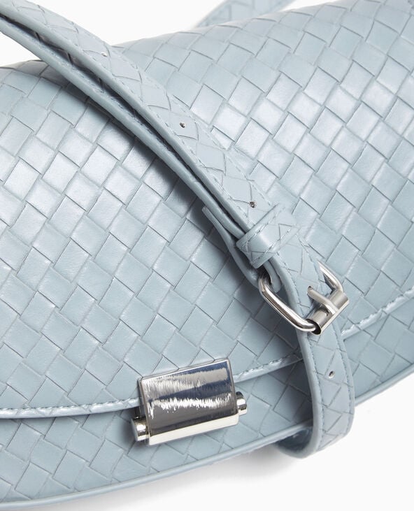 Pimkie Sac Boxy Effet Tressé - Bleu Clair