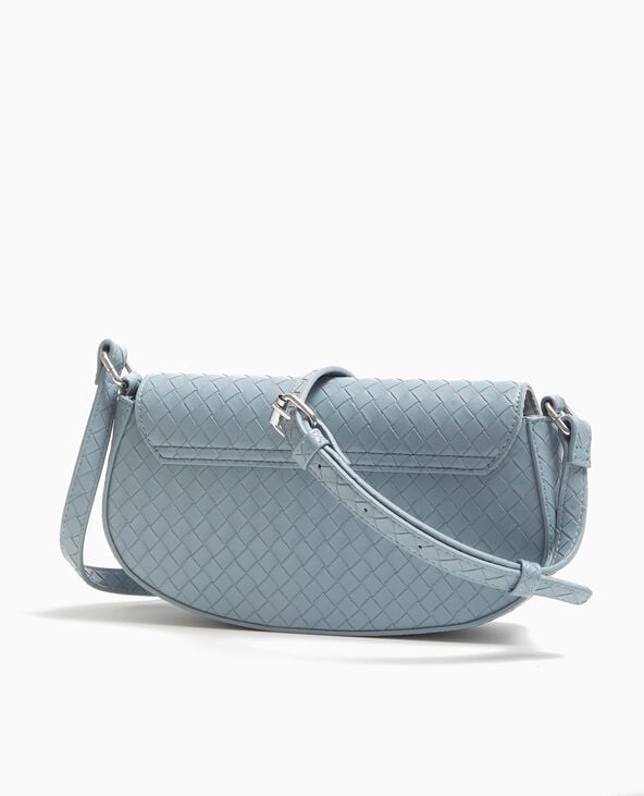 Pimkie Sac Boxy Effet Tressé - Bleu Clair