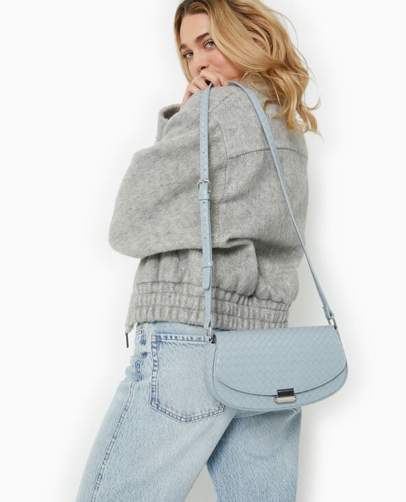 pimkie Sac boxy effet tressé - Bleu clair