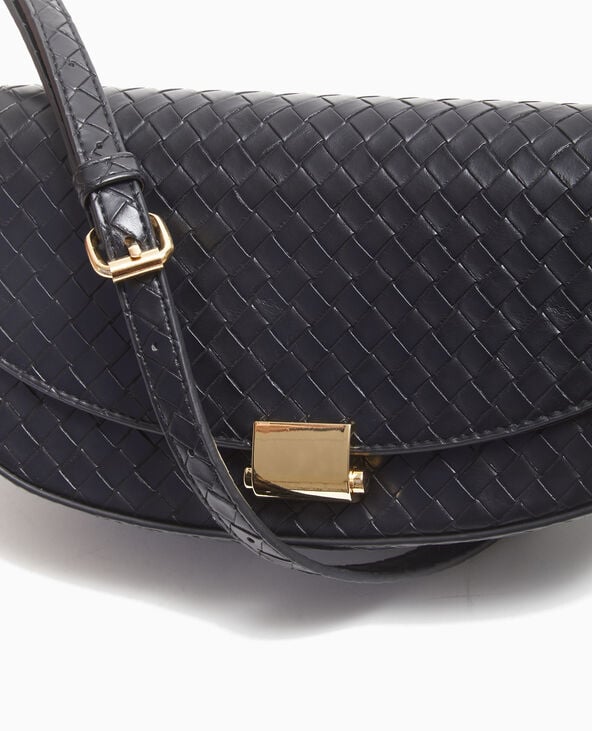 Pimkie Sac Boxy Effet Tressé - Noir