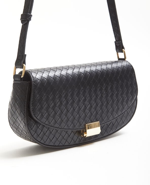 Pimkie Sac Boxy Effet Tressé - Noir