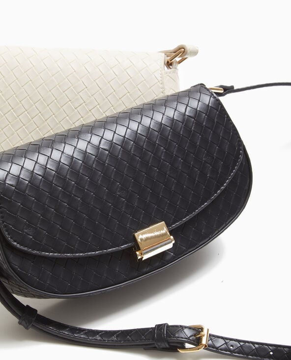 Pimkie Sac Boxy Effet Tressé - Noir