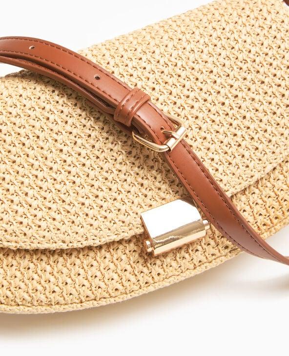 Pimkie Sac Boxy En Raphia - Beige