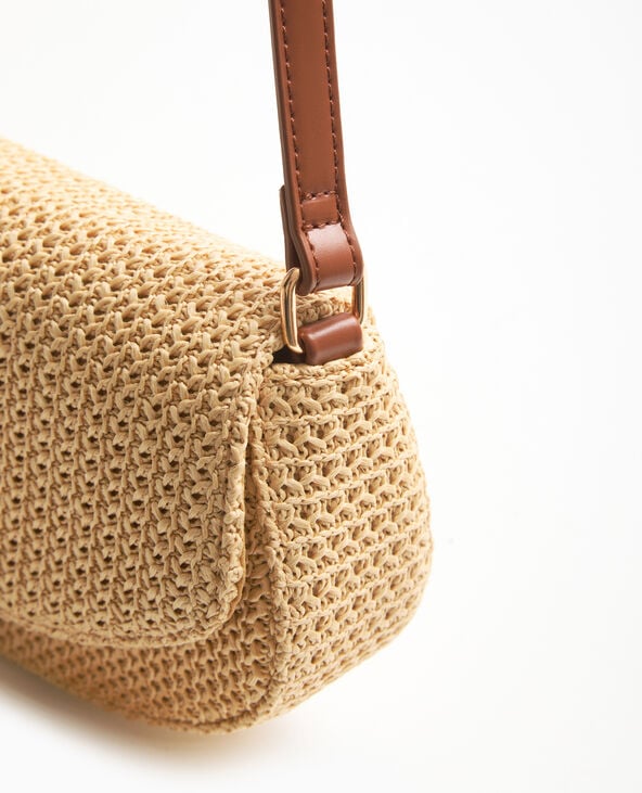 Pimkie Sac Boxy En Raphia - Beige