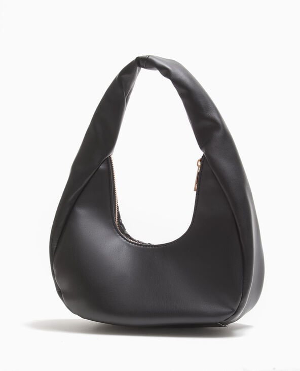 Pimkie Sac Demi-lune En Simili Tressé - Noir