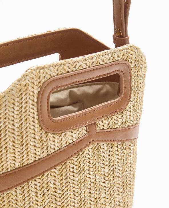 Pimkie Sac En Raphia Et Simili Cuir - Beige
