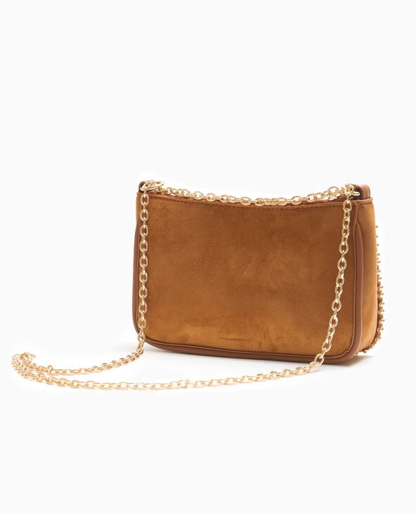 Pimkie Sac Pochette Avec Chaînette Et Clous - Beige