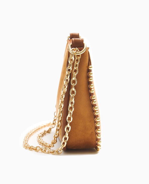 Pimkie Sac Pochette Avec Chaînette Et Clous - Beige