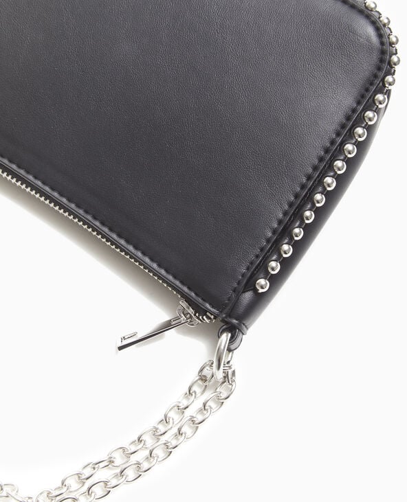 Pimkie Sac Pochette Avec Chaînette Et Clous - Noir