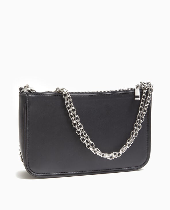 pimkie Sac pochette avec chaînette et clous - Noir