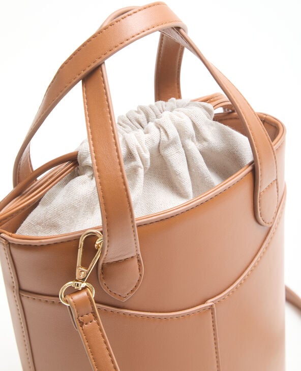 Pimkie Sac Seau Avec Poignées Et Bandoulière - Camel