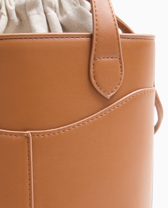 Pimkie Sac Seau Avec Poignées Et Bandoulière - Camel