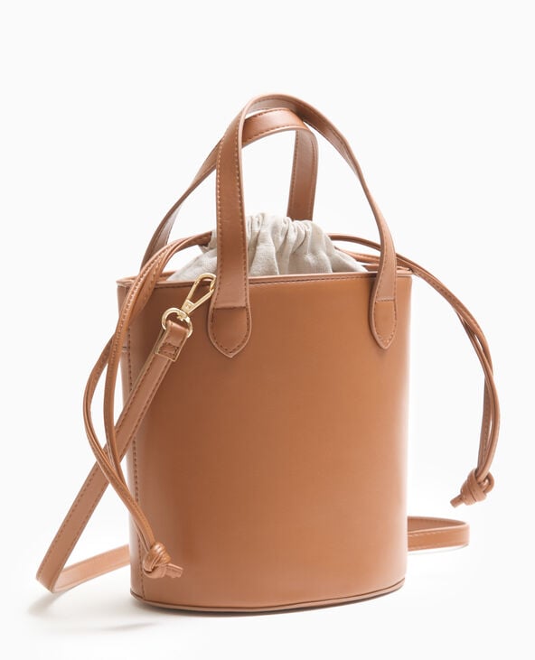 Pimkie Sac Seau Avec Poignées Et Bandoulière - Camel