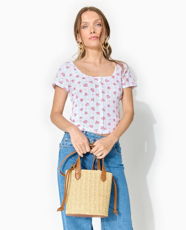 Pimkie Sac Seau En Raphia - Beige