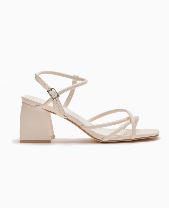 Pimkie Sandales à Talons Avec Brides - Blanc