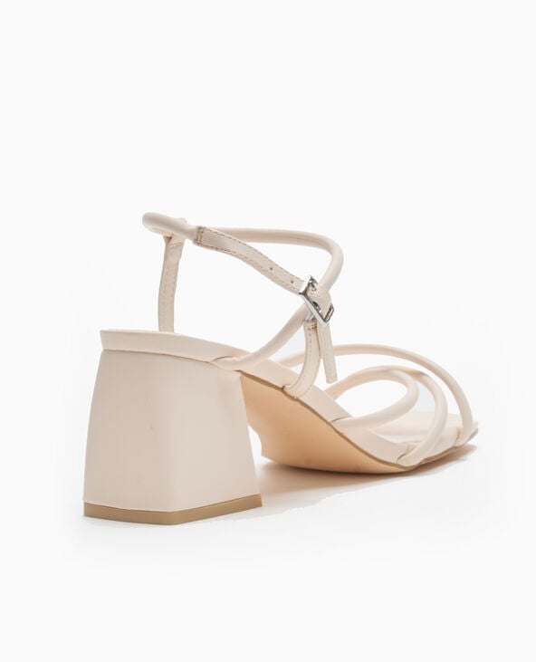 Pimkie Sandales à Talons Avec Brides - Blanc