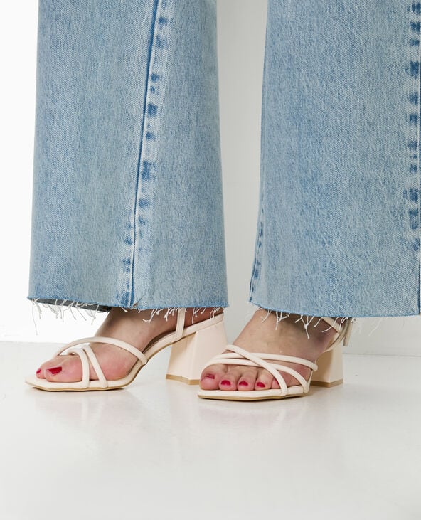 pimkie Sandales à talons avec brides - Blanc