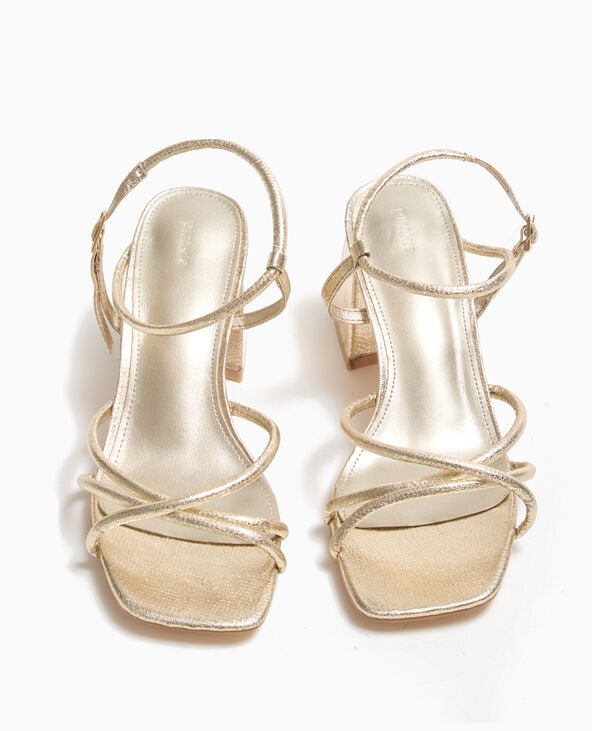 pimkie Sandales à talons avec brides - Doré