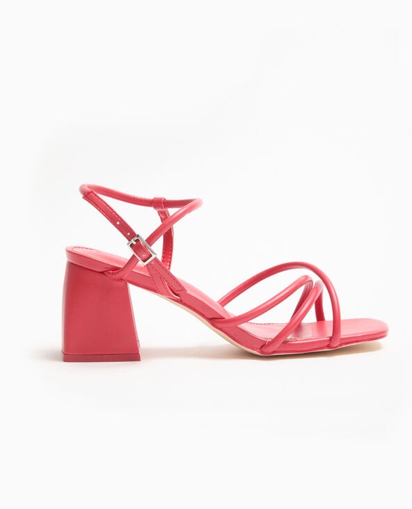 Pimkie Sandales à Talons Avec Brides - Rouge