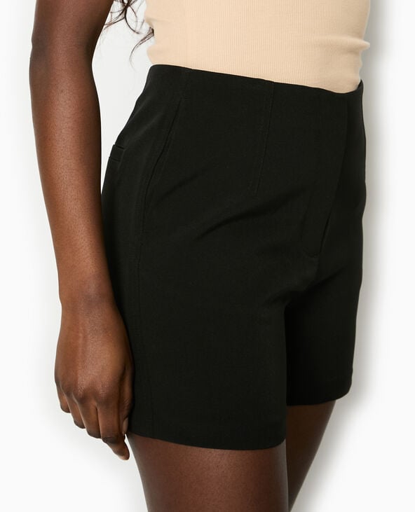 Pimkie Short City Taille Haute - Noir