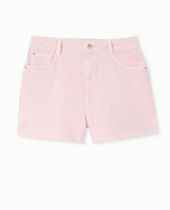 Pimkie Short En Jean Taille Haute - Rose