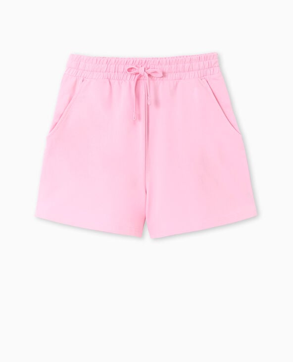 Pimkie Short En Molleton Taille élastiquée - Rose