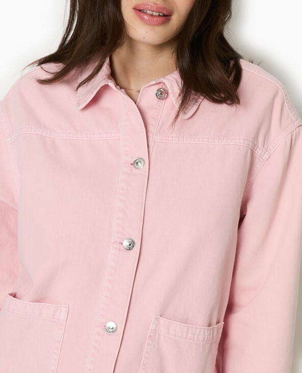 Pimkie Surchemise En Toile - Rose Clair