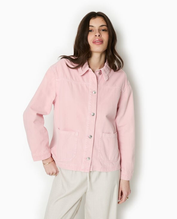 Pimkie Surchemise En Toile - Rose Clair