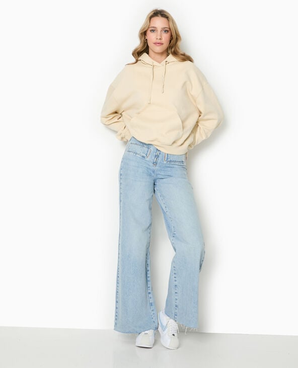 pimkie Sweat capuche avec poche devant - Beige