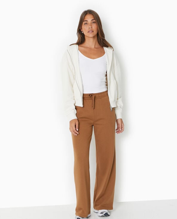 pimkie Sweat zippé avec capuche - Blanc