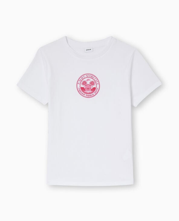 Pimkie T-shirt Ajusté Avec Print - Blanc