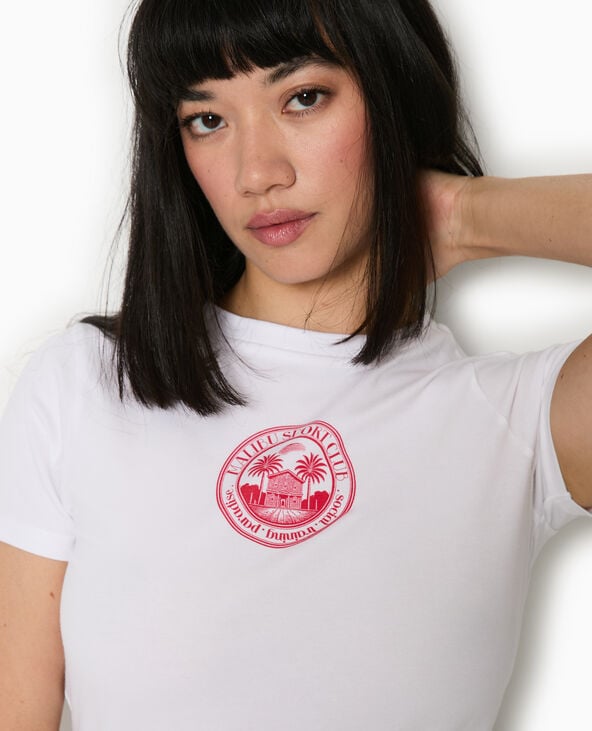 pimkie T-shirt ajusté avec print - Blanc