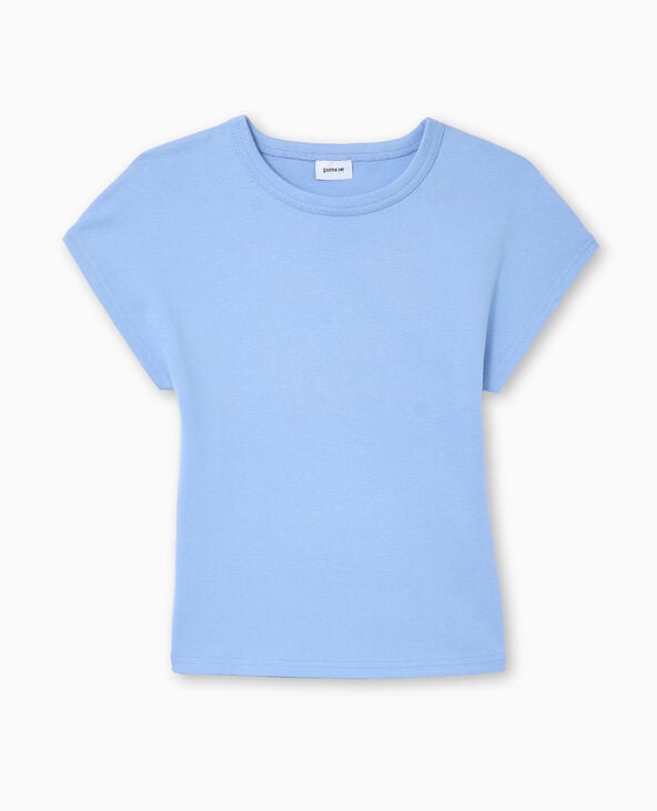 Pimkie T-shirt Ajusté Manches Raccourcies - Bleu