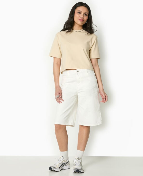 pimkie T-shirt ample et court - Beige