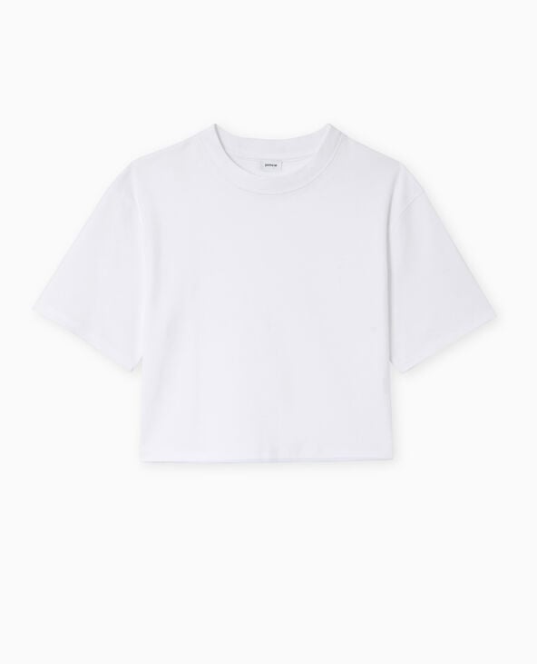 Pimkie T-shirt Ample Et Court - Blanc