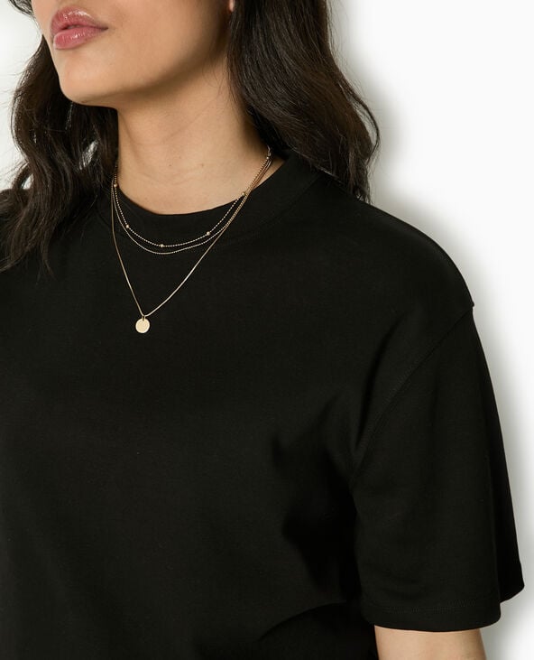 Pimkie T-shirt Ample Et Court - Noir