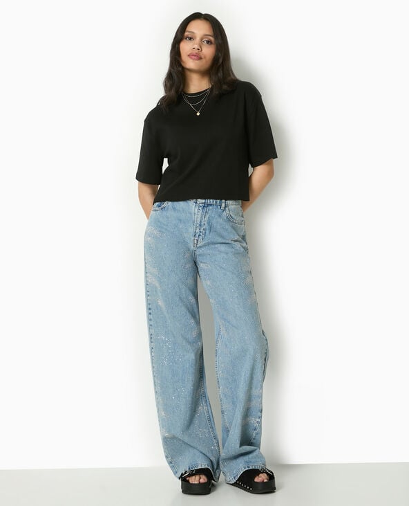 pimkie T-shirt ample et court - Noir