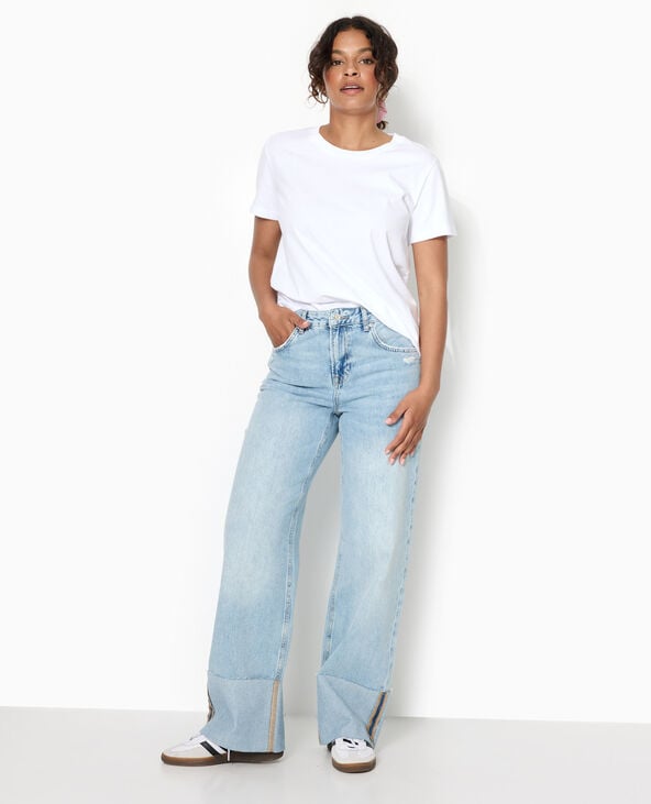 Pimkie T-shirt Basique Col Rond - Blanc