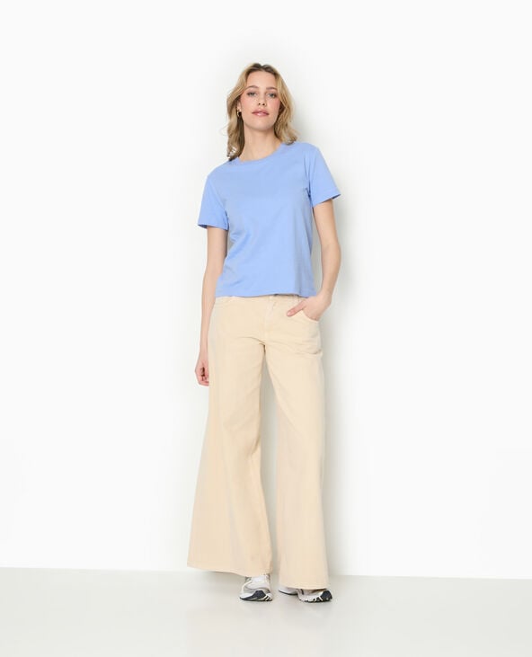 Pimkie T-shirt Basique Col Rond - Bleu