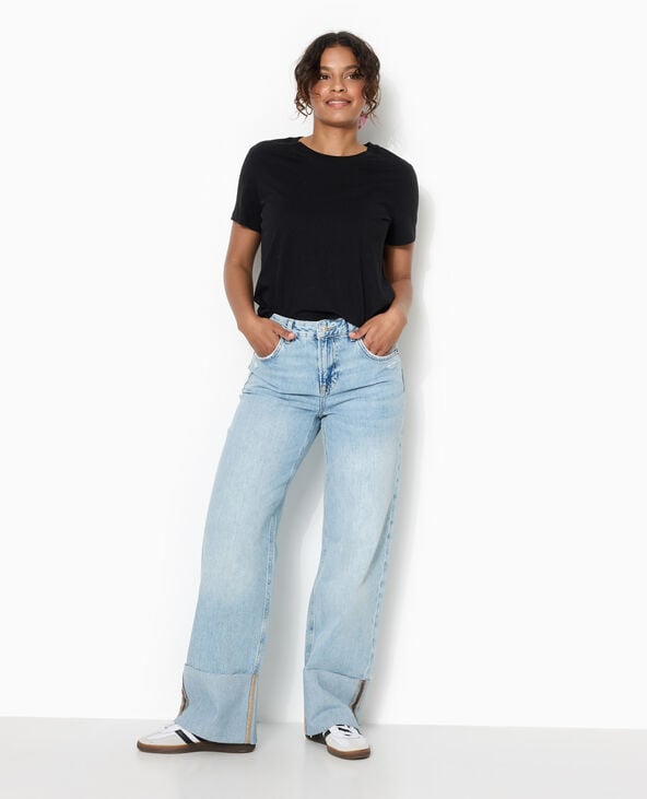 Pimkie T-shirt Basique Col Rond - Noir