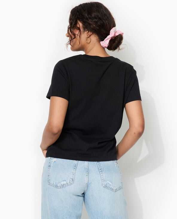 Pimkie T-shirt Basique Col Rond - Noir