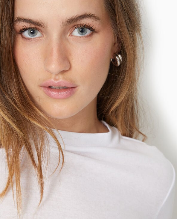 Pimkie T-shirt En Maille Légère - Blanc