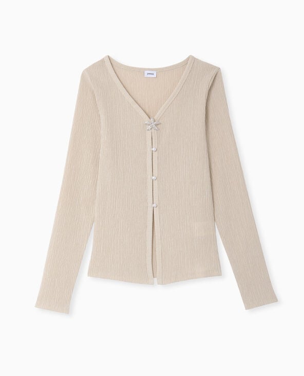 Pimkie T-shirt Manches Longues Effet Gilet - Beige